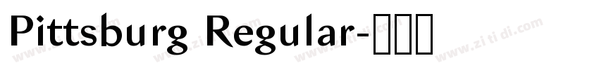 Pittsburg Regular字体转换 Pittsburg Regular字体转换